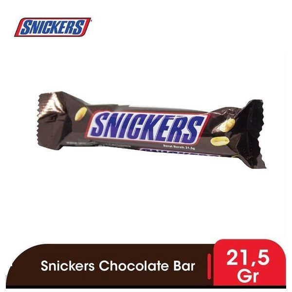 Chocolate Snickers con leche relleno de caramelo 21.5 g