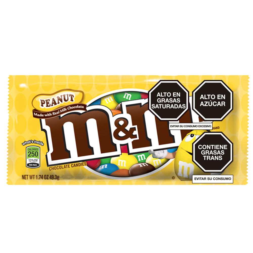 Chocolates M&M Peanut Contenido 47,9g