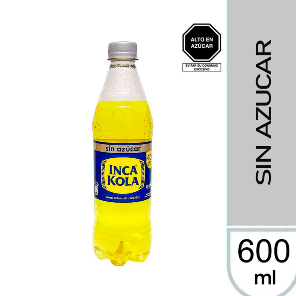 Gaseosa Inca Kola  Sin AzÃºcar 600ml