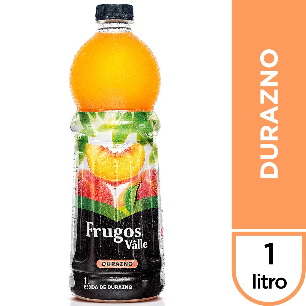 Bebida de Durazno Frugos del Valle Botella 1 Lt