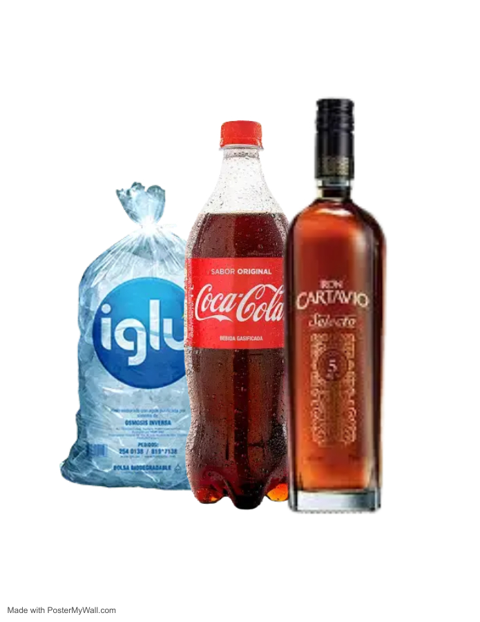 RON CARTAVIO SELECTO 1LT + COCA COLA 1.5LT + HIELO 1.5KG SKU 15937033