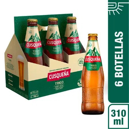 Cerveza CusqueÃ±a Trigo Botella 310ml