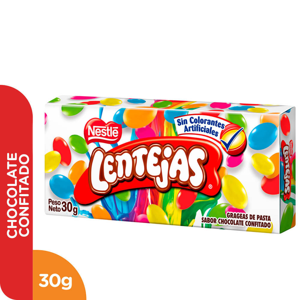 Chocolate LENTEJAS en Grageas Caja 30g