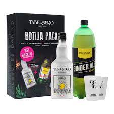 PACK BOTIJA TABERNERO 700ML + GINGER ALE TABERNERO 1.5LT + HIELO IGLU 1.5KG